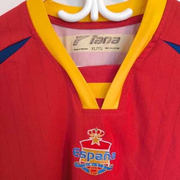 Vintage Y2K Spain Jersey by Flana — Red/Yellow/Navy — Men’s XL - Picture 3 of 3